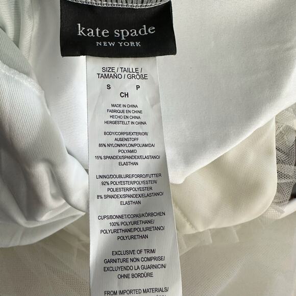 kate spade new york Printed V-Neck One-Piece Swimsuit Size Small - Picture 6 of 6